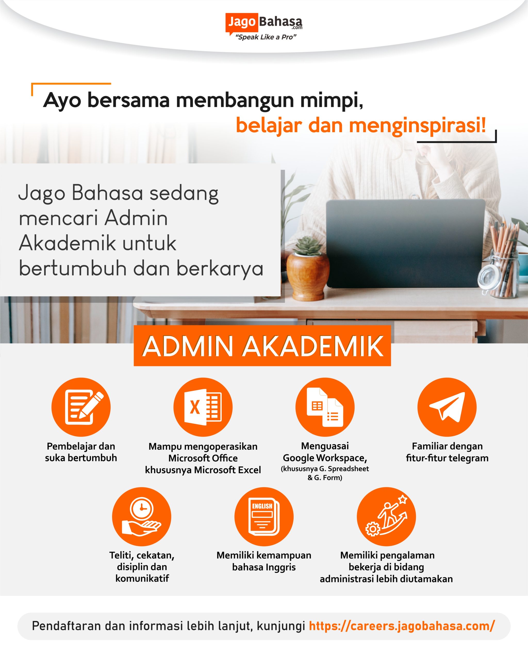 admin - Careers @ Jagobahasa